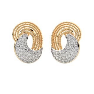 Davina Round Diamond Stud Earrings